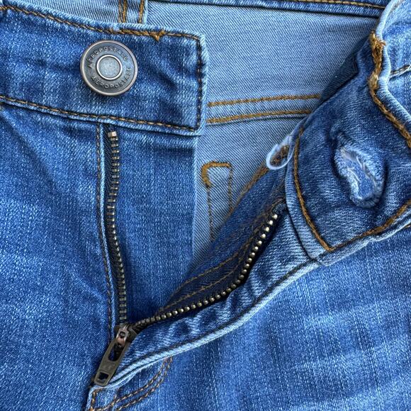 Aeropostale Low Rise Jegging 2 Reg Medium Wash Skinny Stretch Distressed Y2K - Picture 8 of 9